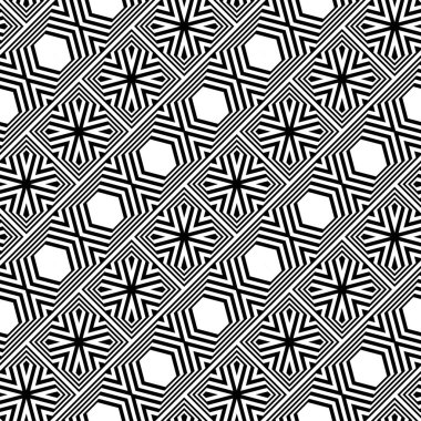 kesintisiz tek renkli geometrik desen tasarım