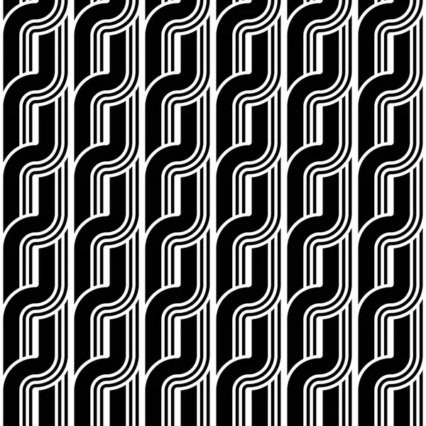 Design sømløse monokrom vinke mønster – Stock-vektor