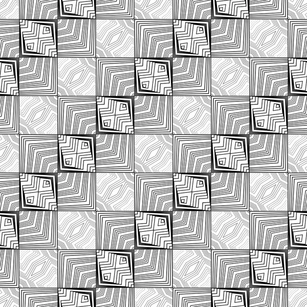 Design seamless monochrome lines pattern — Stock Vector