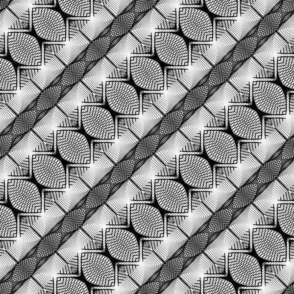 Design seamless monochrome grid pattern — Stock Vector