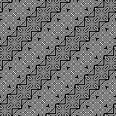 kesintisiz tek renkli geometrik desen tasarım