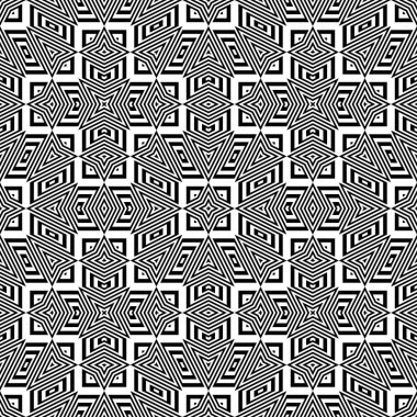 kesintisiz tek renkli geometrik desen tasarım