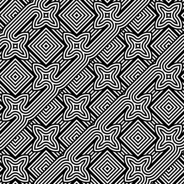 Design seamless monochrome geometric pattern