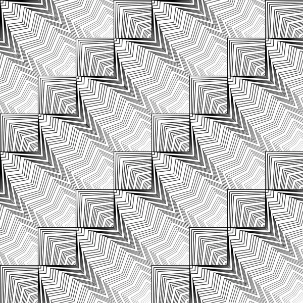Design seamless monochrome lines pattern — Stock Vector