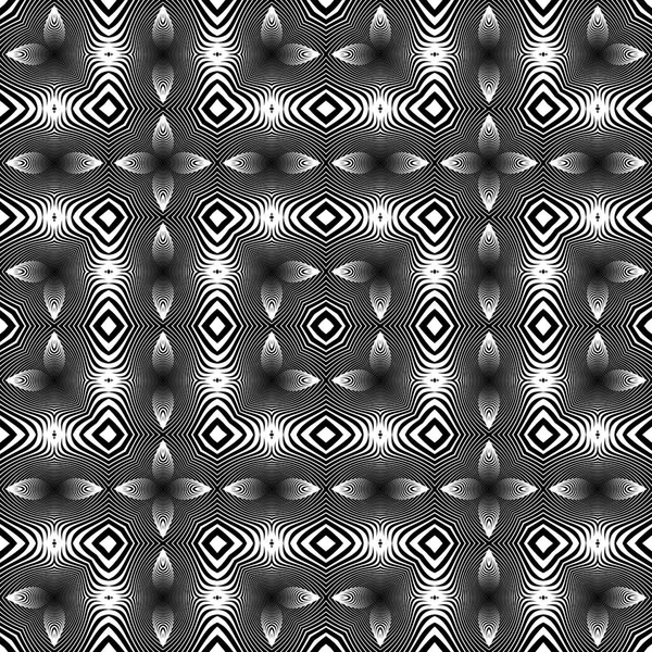 Design motif rayé monochrome sans couture — Image vectorielle