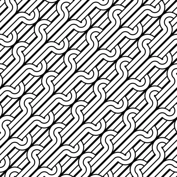 Design motif monochrome sans couture — Image vectorielle