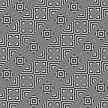 kesintisiz tek renkli geometrik desen tasarım