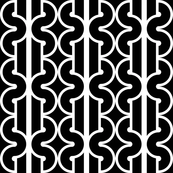 Design seamless monochrome waving pattern — Stock Vector