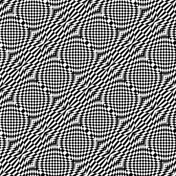 디자인 완벽 하 게 흑백 체크 패턴 — 스톡 벡터