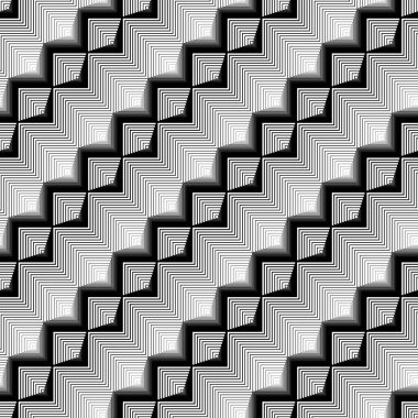 Sorunsuz tek renkli zikzak desen tasarım