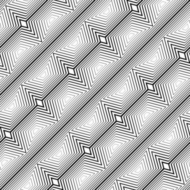kesintisiz tek renkli geometrik desen tasarım