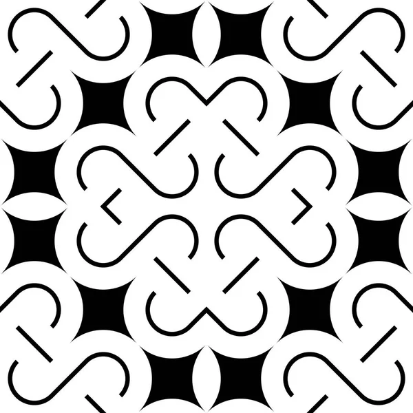 Design seamless monochrome decorative pattern — Stock Vector