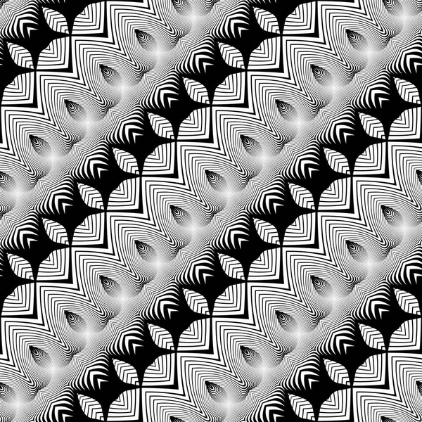 Design seamless monochrome pattern — Stock Vector