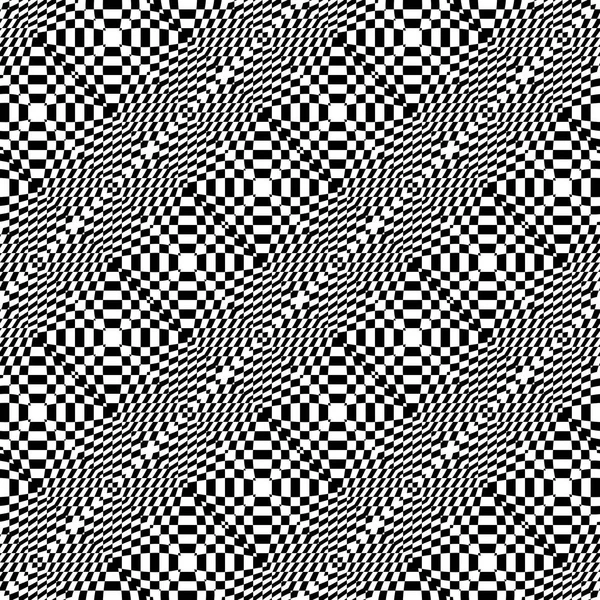 디자인을 완벽 하 게 흑백 체크 무늬 패턴 — 스톡 벡터