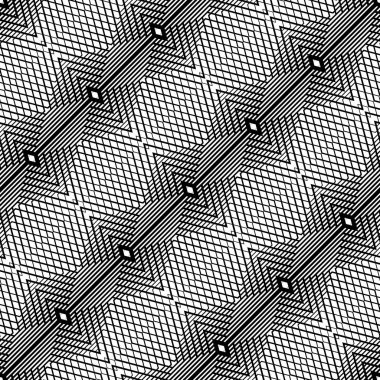 kesintisiz tek renkli geometrik desen tasarım