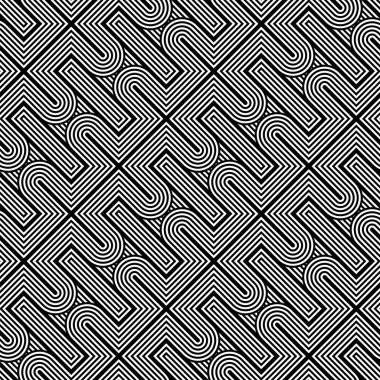 kesintisiz tek renkli geometrik desen tasarım