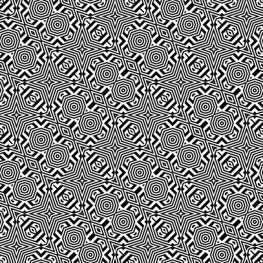 kesintisiz tek renkli geometrik desen tasarım