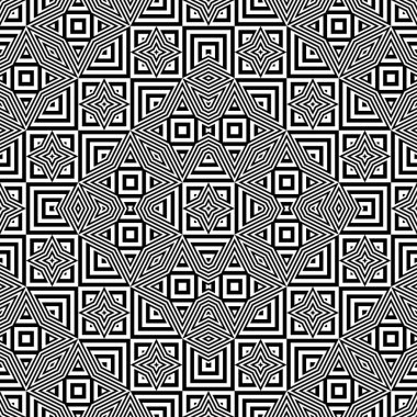 kesintisiz tek renkli geometrik desen tasarım