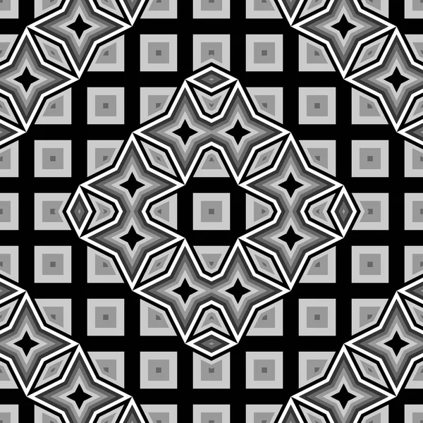 Design seamless monochrome geometrical pattern — Stock Vector
