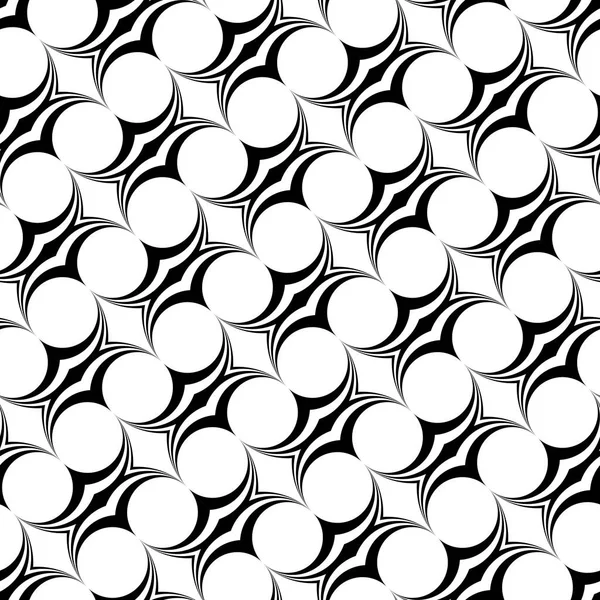 Diseño sin costuras patrón de elipse monocromo — Vector de stock