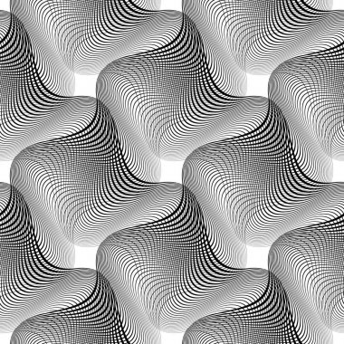 Sorunsuz tek renkli sallanan desen tasarım