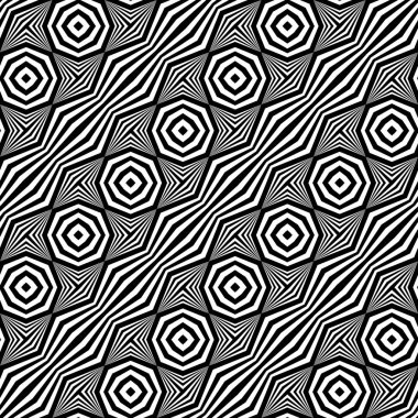 kesintisiz tek renkli geometrik desen tasarım