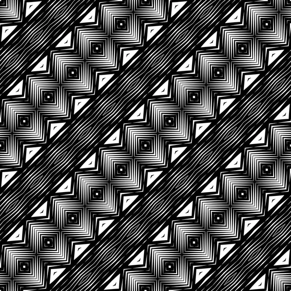 Projekt monochromatyczne wzór geometryczny — Wektor stockowy