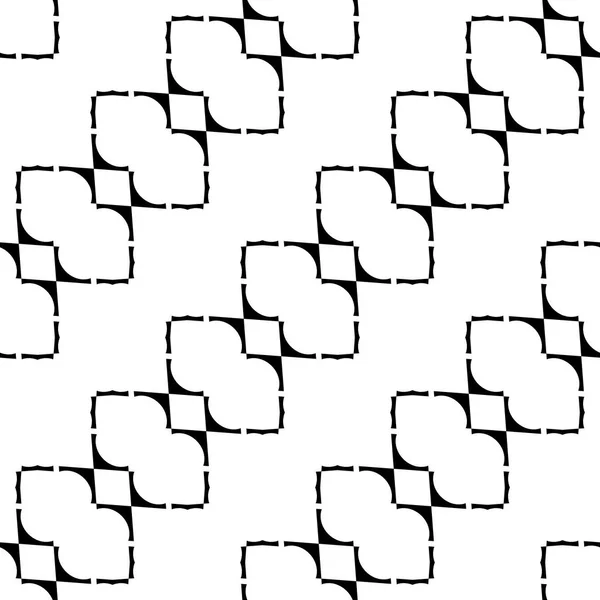 シームレスなモノクロ幾何学的なパターンを設計 — ストックベクタ