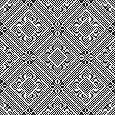 kesintisiz tek renkli geometrik desen tasarım