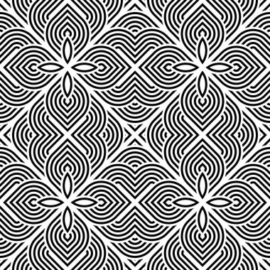 kesintisiz tek renkli dekoratif desen tasarım