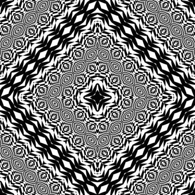 kesintisiz tek renkli geometrik desen tasarım