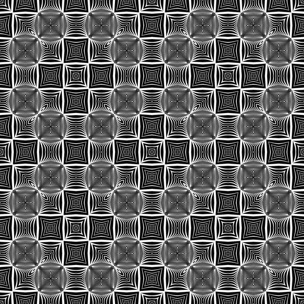 디자인 완벽 한 흑백 장식 패턴 — 스톡 벡터