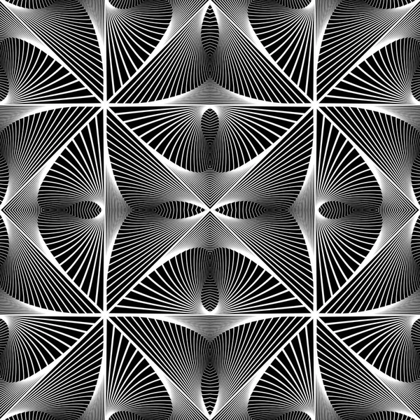 디자인 완벽 한 단색 라인 패턴 — 스톡 벡터