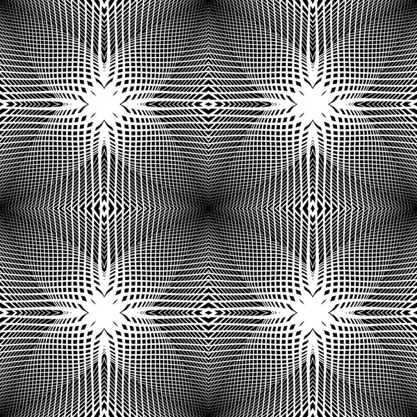 Modèle de grille monochrome sans couture — Image vectorielle