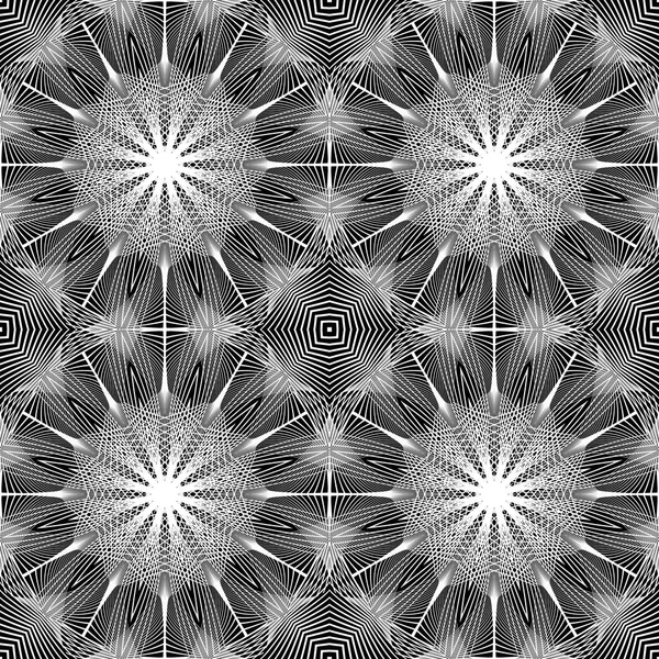 Modèle de grille monochrome sans couture — Image vectorielle