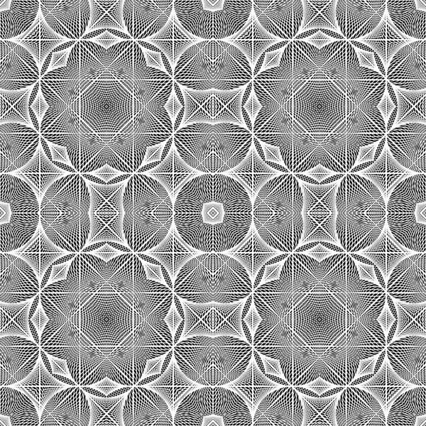 Modèle de grille monochrome sans couture — Image vectorielle