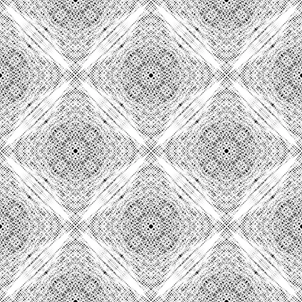Design seamless monochrome grid textured background — Stock Vector