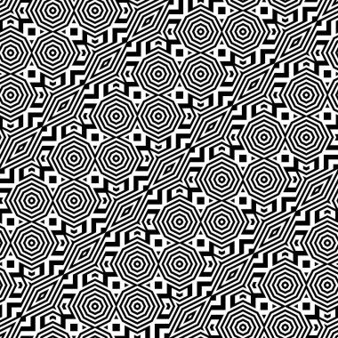 kesintisiz tek renkli geometrik desen tasarım