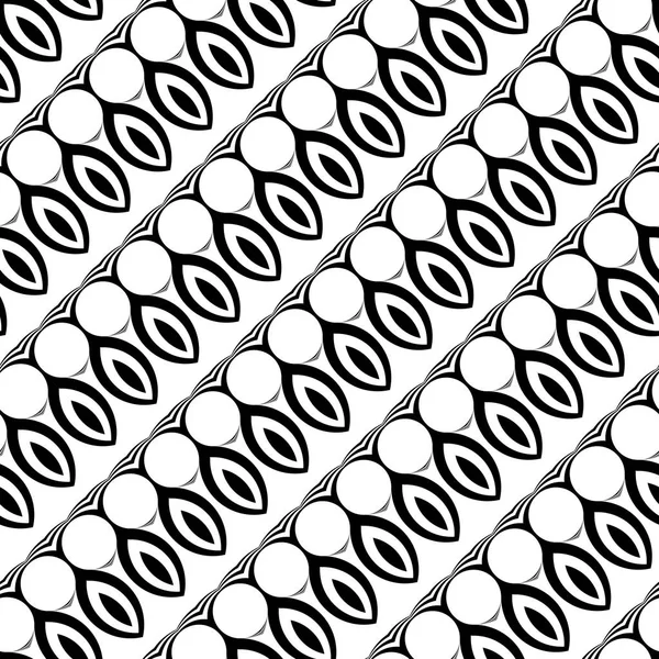 Design seamless monochrome waving pattern — Stock Vector