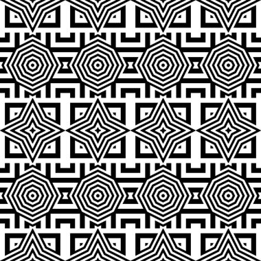 kesintisiz tek renkli geometrik desen tasarım