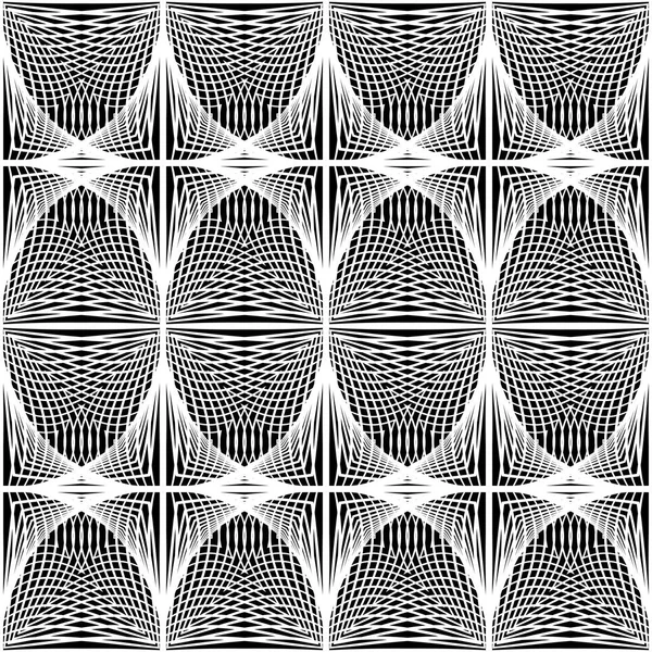 Design seamless monochrome ellipse pattern — Stock Vector