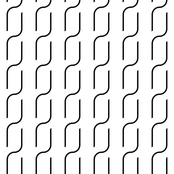 Diseño inconsútil patrón de ondulación monocromo — Archivo Imágenes Vectoriales