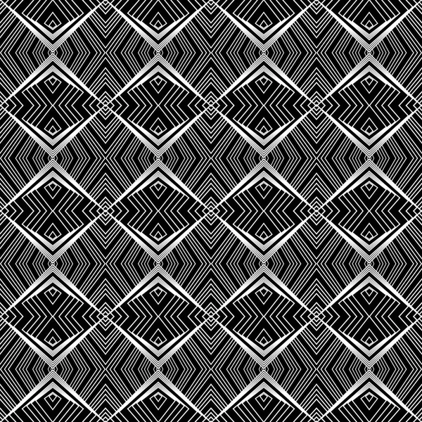 Diseño inconsútil patrón de líneas monocromas — Archivo Imágenes Vectoriales
