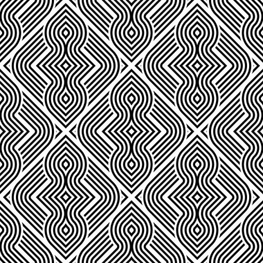 kesintisiz tek renkli geometrik desen tasarım