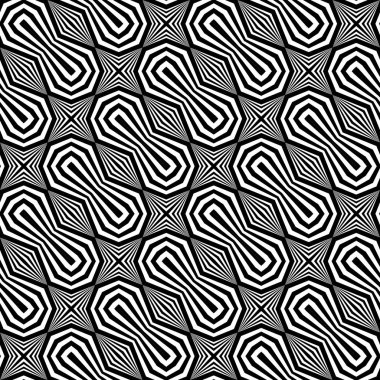 kesintisiz tek renkli geometrik desen tasarım