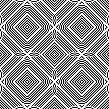 kesintisiz tek renkli geometrik desen tasarım