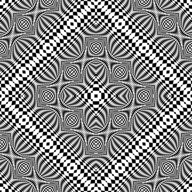 kesintisiz tek renkli geometrik desen tasarım