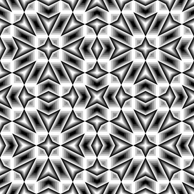 kesintisiz tek renkli geometrik desen tasarım