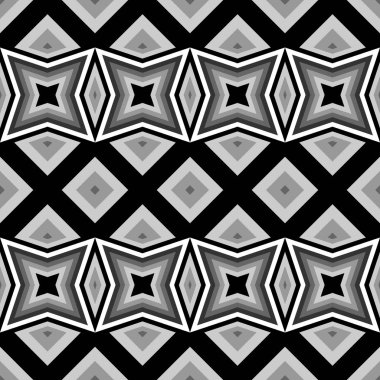 kesintisiz tek renkli geometrik desen tasarım