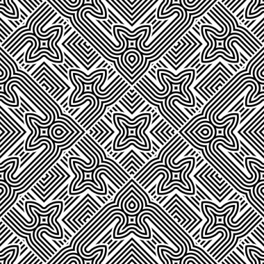 kesintisiz tek renkli geometrik desen tasarım